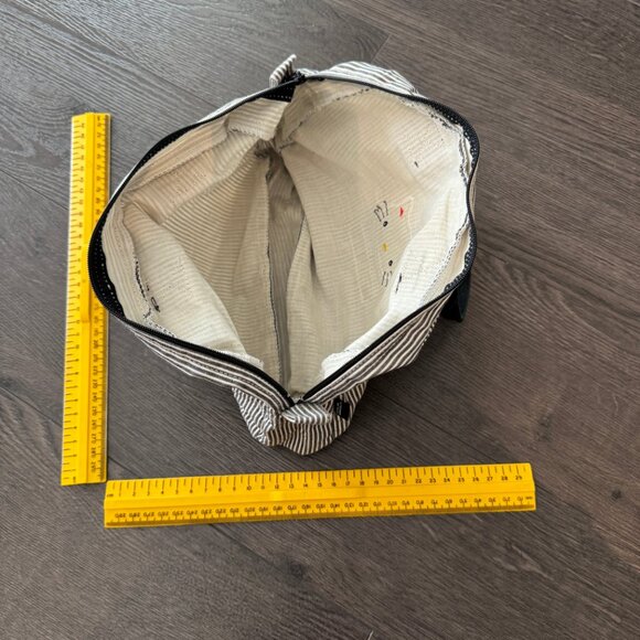 vintage 1986 hello kitty zipper striped tote bag - Picture 5 of 8